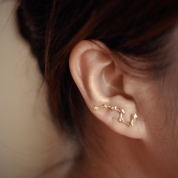 Gold Big Dipper Celestial Ear Crawlers - Picture 4 of 7